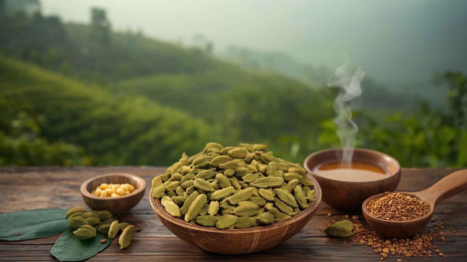 Vedafox Premium Green Cardamom Uses and Applications - Queen of Spices with intense aroma for culinary, beverage, confectionery, and medicinal applications worldwide