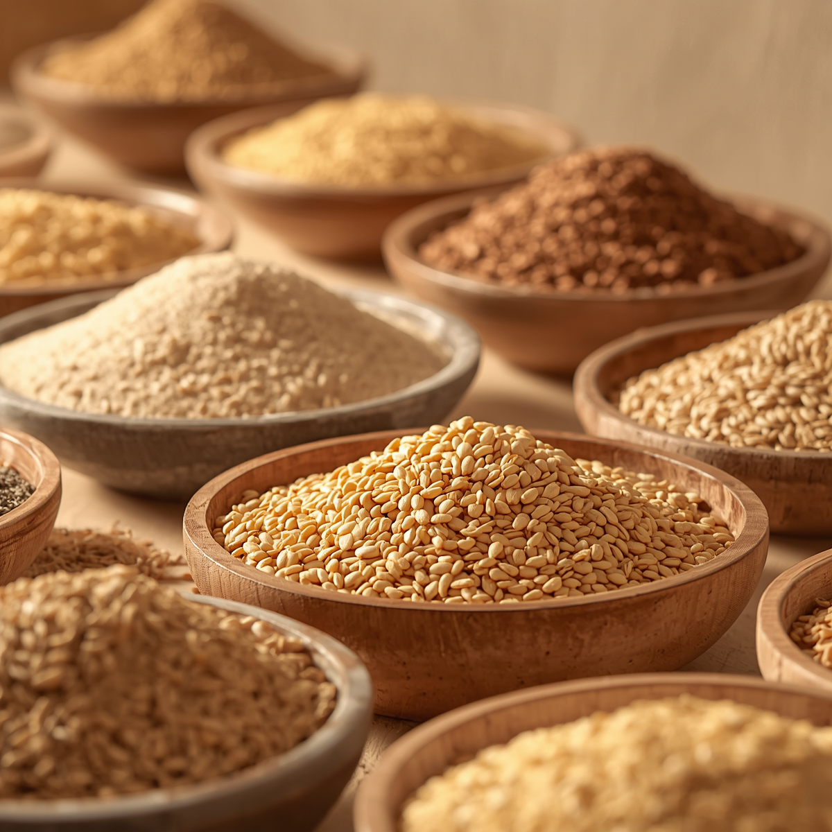 Premium organic millets from Vedafox Group showcasing diverse applications in healthy porridges, gluten-free breads, nutritious snacks, traditional dishes and modern superfood formulations