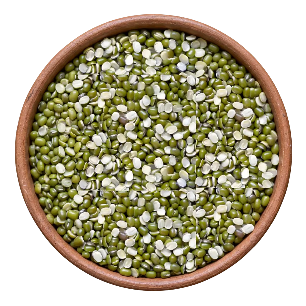 Complete mung pulses collection from Vedafox Group showing spllit green gram